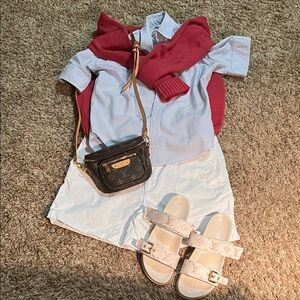 Ralph Lauren Blue Striped Women's Top Size 4